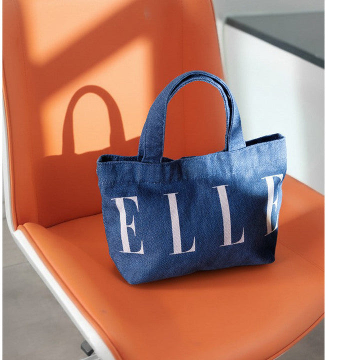 ELLE MINI JEANS CROSSBODY BAG กระเป๋าสะพาย ผ้า COTTON 100% มี 2 สี WEG5510W25 ICCSHOPPING