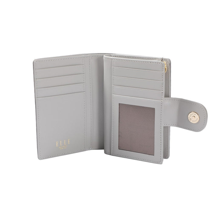ELLE LEATHER WALLET 2-FOLD ( MEDIUM) กระเป๋าธนบัตร หนังแท้ 100% CANDY POP STYLE มี 2 สี EWW111225 ICCSHOPPING