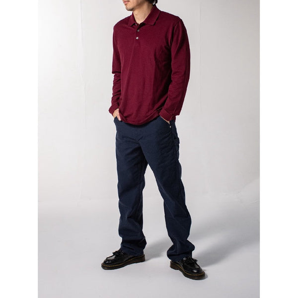 era-won เสื้อโปโลเอราวอนแขนยาว POLO สำหรับคุณผู้ชาย สี Maroon-Draft ICCSHOPPING