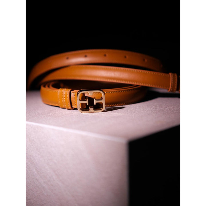 ELLE LOOP BELT   เข็มขัดหนังแท้ผู้หญิง มีให้เลือก 3 สี WW4X001R25 ICCSHOPPING
