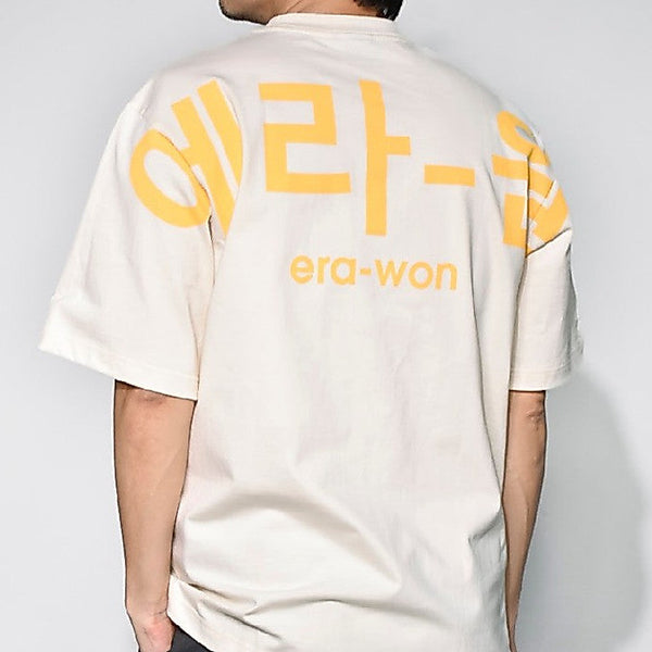 era-won เสื้อ T-Shirt Oversize Screen สี สกรีนเหลือง