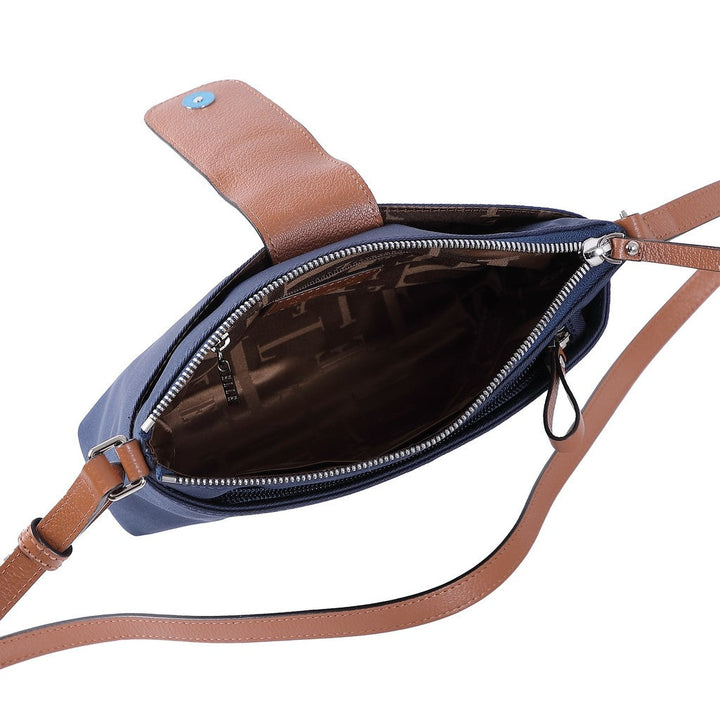 ELLE กระเป๋าสะพาย ผ้าไนล่อน trim หนังแท้ 100% มี 2 สี รุ่นWEHC001W25 ICCSHOPPING