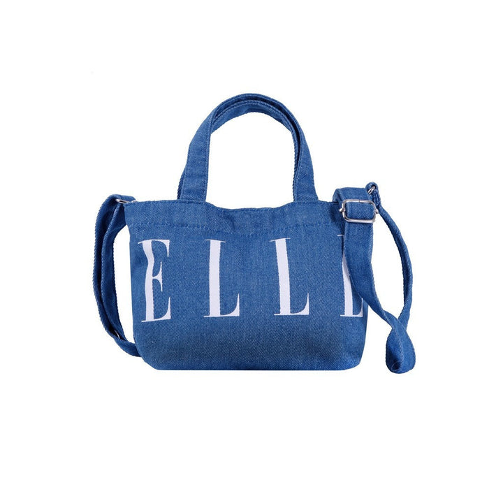 ELLE MINI JEANS CROSSBODY BAG กระเป๋าสะพาย ผ้า COTTON 100% มี 2 สี WEG5510W25 ICCSHOPPING