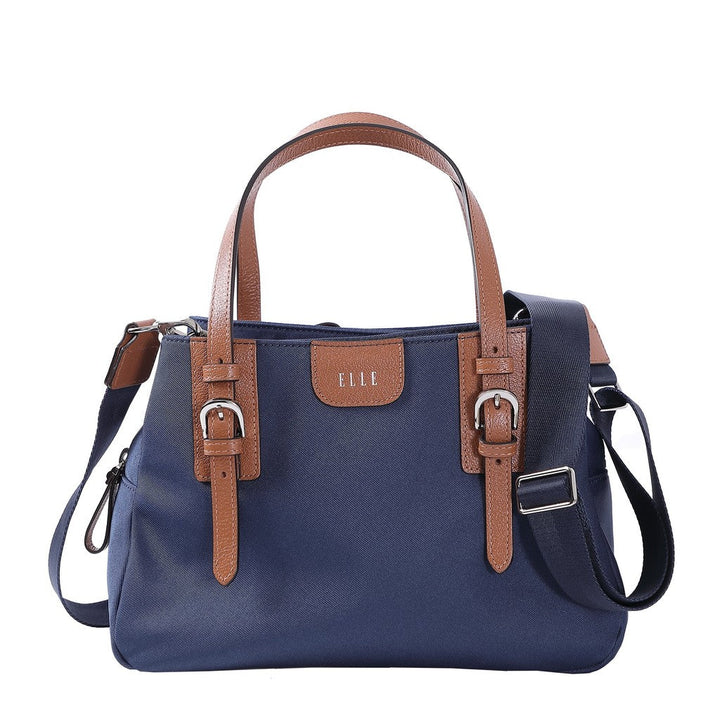 ELLE CROSSBODY BAG ( MEDIUM ) กระเป๋าสะพาย ผ้าไนลอน Trim หนังแท้ 100% รุ่น MILITATY มี 2 สี WEH5423W25 ICCSHOPPING
