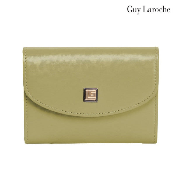 Guy Laroche กระเป๋าสตางค์ผู้หญิง พับสั้น สีเขียว รุ่น AGP10522W6GRS