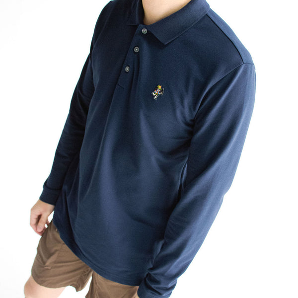 era-won เสื้อโปโลเอราวอนแขนยาว POLO รุ่น era-won x stranger things สี Navy