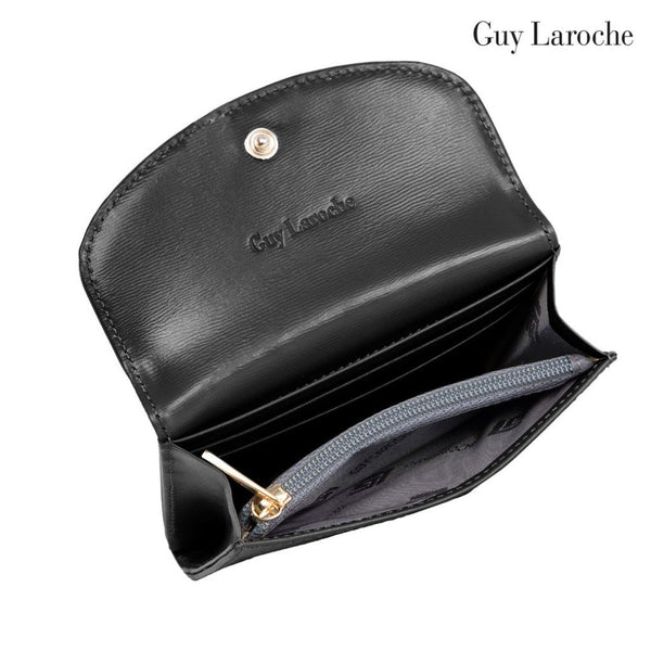 Guy Laroche กระเป๋าสตางค์ผู้หญิง พับสั้น สีดำ รุ่น AGP10522W6BLS ICCSHOPPING