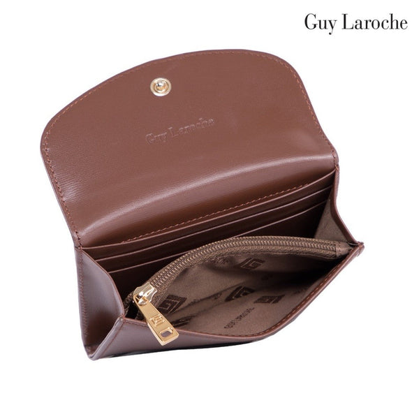 Guy Laroche กระเป๋าสตางค์ผู้หญิง พับสั้น สีน้ำตาล รุ่น AGP10522W6BRS ICCSHOPPING