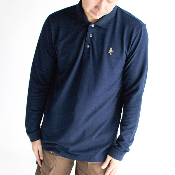 era-won เสื้อโปโลเอราวอนแขนยาว POLO รุ่น era-won x stranger things สี Navy ICCSHOPPING