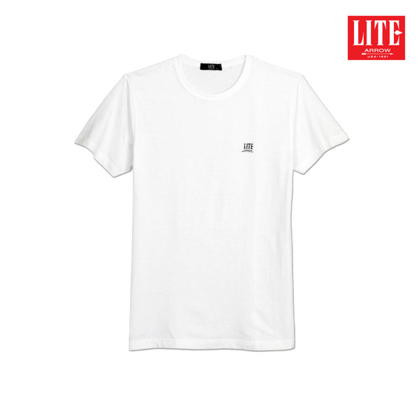 ARROW LITE T-SHIRT เสื้อยืด แขนสั้น คอกลม  ไร้ตะเข็บข้าง ใส่แล้วเย็นสบาย สีขาว Arrow Lite
