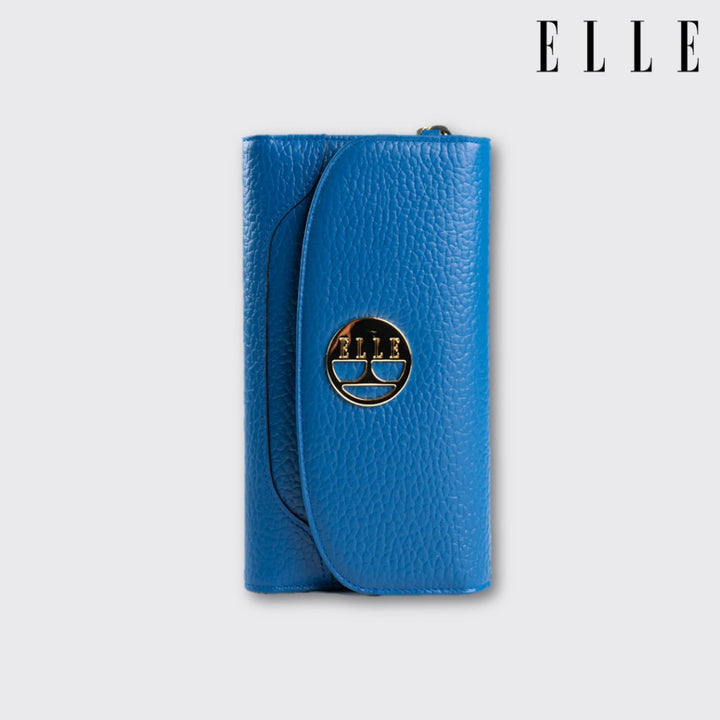 ELLE BAG | กระเป๋าสตางค์ หนังวัวแท้ ทนทาน ไม่เป็นรอยง่าย รุ่น THE CLASSY STYLE มีให้เลือก 3 สี | EWW543 ICCSHOPPING