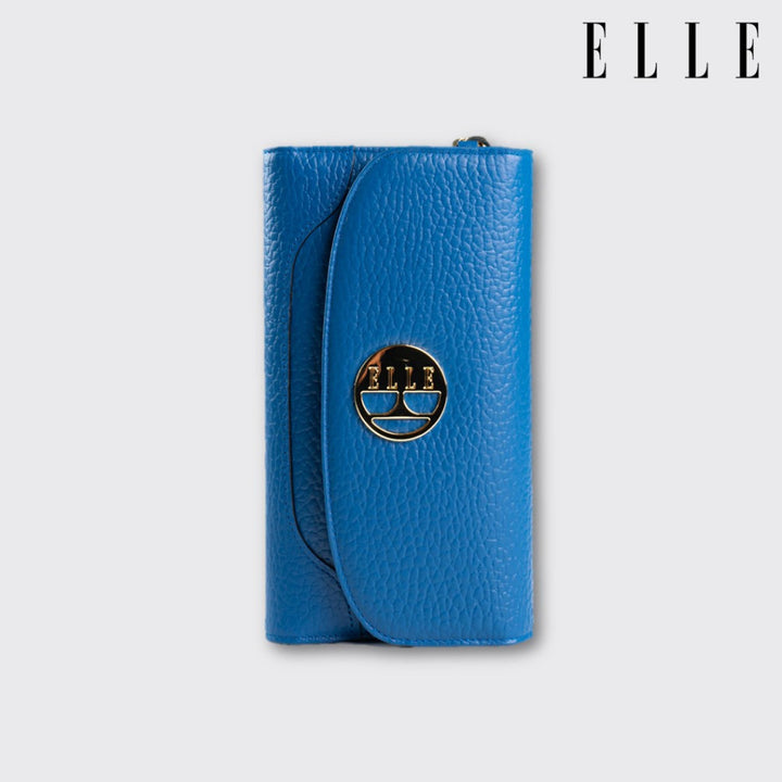 ELLE BAG | กระเป๋าสตางค์ หนังวัวแท้ ทนทาน ไม่เป็นรอยง่าย รุ่น THE CLASSY STYLE มีให้เลือก 3 สี | EWW543 ICCSHOPPING