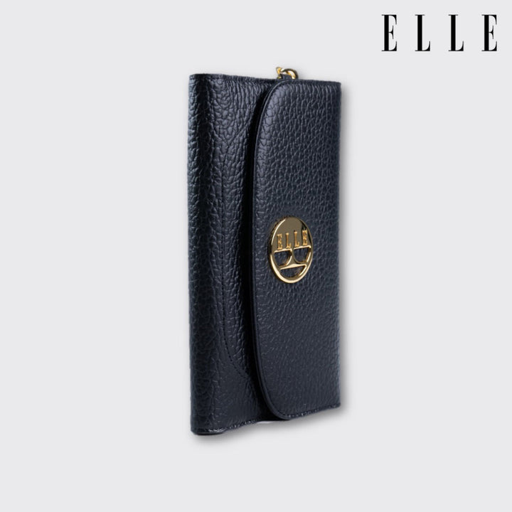 ELLE BAG | กระเป๋าสตางค์ หนังวัวแท้ ทนทาน ไม่เป็นรอยง่าย รุ่น THE CLASSY STYLE มีให้เลือก 3 สี | EWW543 ICCSHOPPING