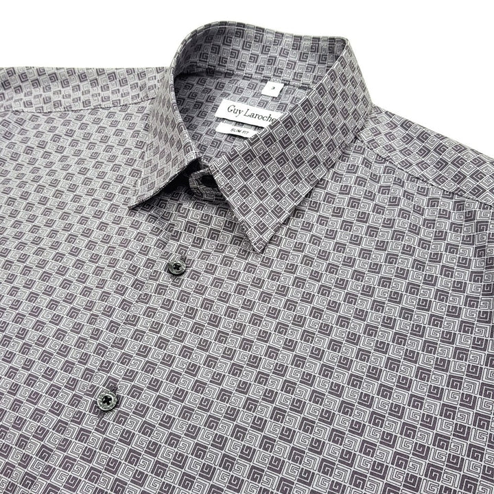Guy Laroche เสื้อเชิ้ตคอปก ทอลายในตัว มี 4 สีให้เลือก รุ่น (BAB5208S3) 