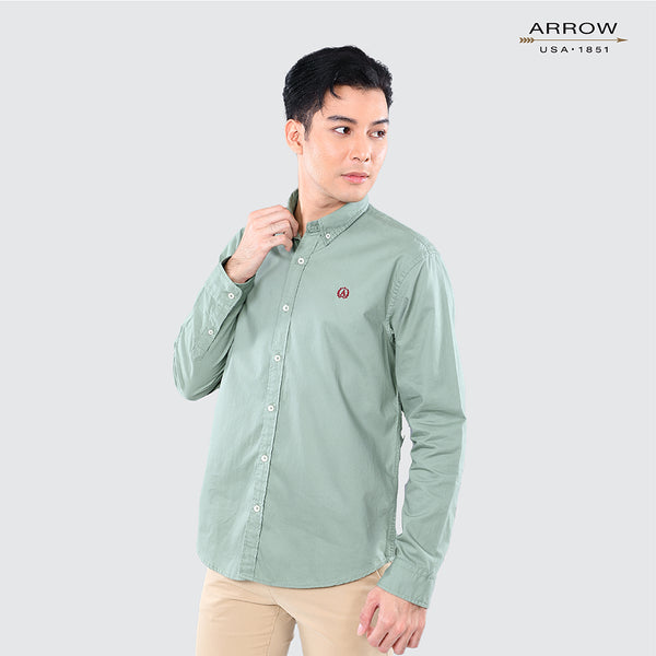 เสื้อเชิ้ต ARROW COTTON PEACH SKIN แขนยาว ทรง Smart Fitดูแลรักษาง่าย สวมใส่สบาย รหัสMACM703S3CSLR 