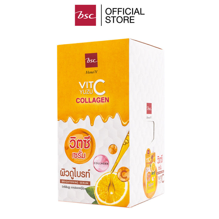 HONEI V BSC YUZU VIT C BRIGHTENING SERUM ฮันนี่ วี บีเอสซี ยูซุ วิตซี ไบร์ทเทนนิ่ง เซรั่ม เซรั่มเนื้อเจลบางเบา ซึมไว ICCSHOPPING