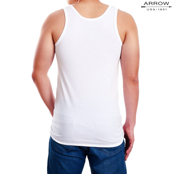 ARROW INNER เสื้อกล้าม สีขาว แพค1ตัว ผลิตจากผ้า100%Cotton Jersey MXWY91F-WH 