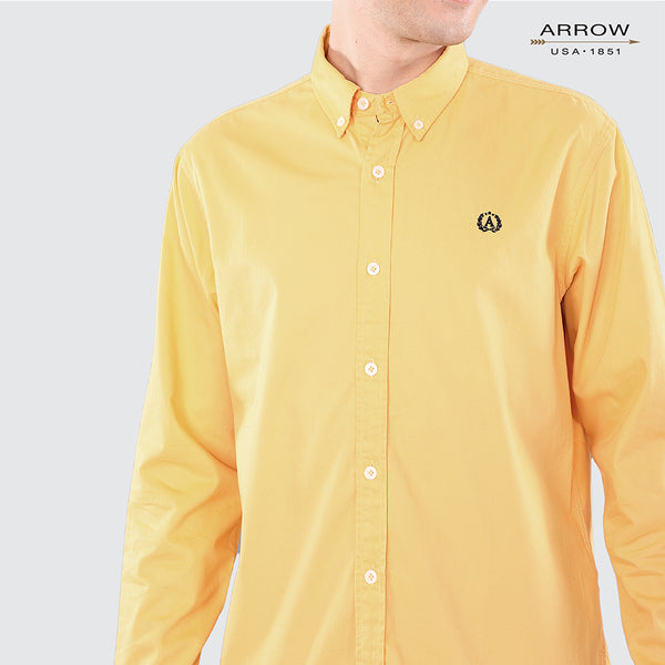 เสื้อเชิ้ต ARROW COTTON PEACH SKIN แขนยาว ทรง Smart Fitดูแลรักษาง่าย สวมใส่สบาย รหัสMACM703S3CSYE 