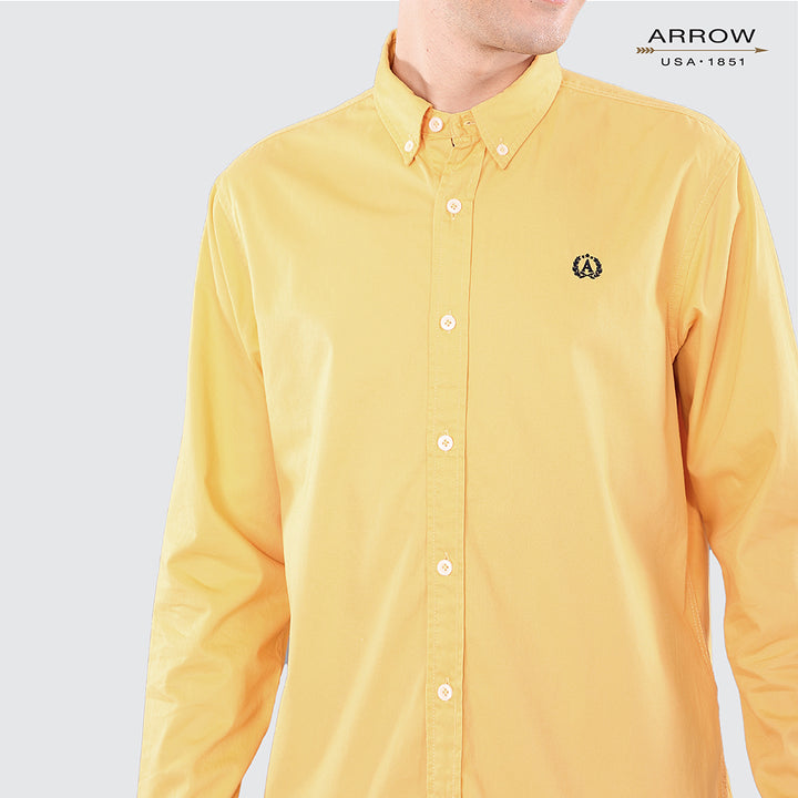 เสื้อเชิ้ต ARROW COTTON PEACH SKIN แขนยาว ทรง Smart Fitดูแลรักษาง่าย สวมใส่สบาย รหัสMACM703S3CSYE 