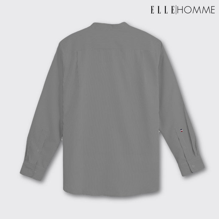 ELLE HOMME | เสื้อเชิ้ตแขนยาว คอปกเชิ้ต ทรง REGULAR เนื้อผ้า Polyester สวมใส่สบาย ระบายอากาศดี | W8B673 ICCSHOPPING