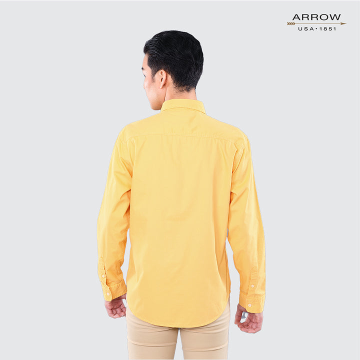 เสื้อเชิ้ต ARROW COTTON PEACH SKIN แขนยาว ทรง Smart Fitดูแลรักษาง่าย สวมใส่สบาย รหัสMACM703S3CSYE 