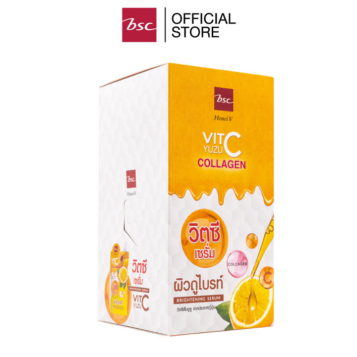 HONEI V BSC YUZU VIT C BRIGHTENING SERUM ฮันนี่ วี บีเอสซี ยูซุ วิตซี ไบร์ทเทนนิ่ง เซรั่ม เซรั่มเนื้อเจลบางเบา ซึมไว ICCSHOPPING