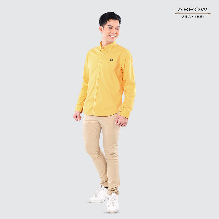 เสื้อเชิ้ต ARROW COTTON PEACH SKIN แขนยาว ทรง Smart Fitดูแลรักษาง่าย สวมใส่สบาย รหัสMACM703S3CSYE 