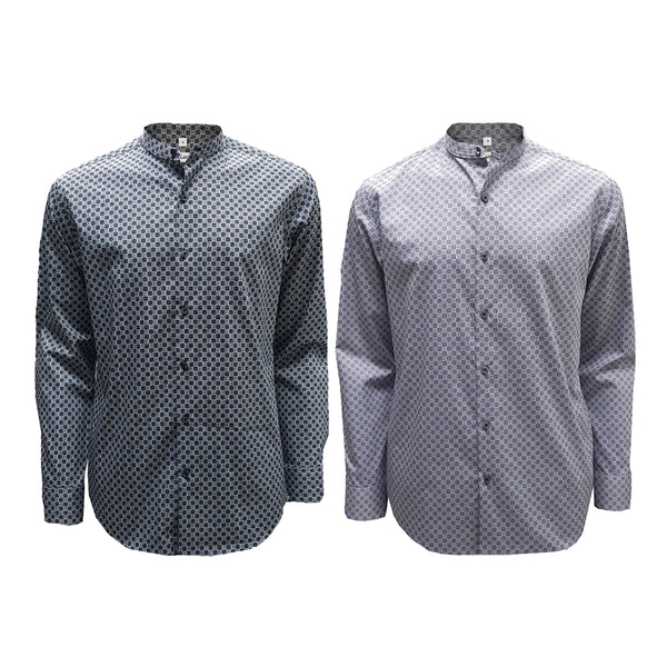 Guy Laroche เสื้อเชิ้ตคอจีน ทอลายในตัว มี 2 สีให้เลือก รุ่น (BAB5210S3) 