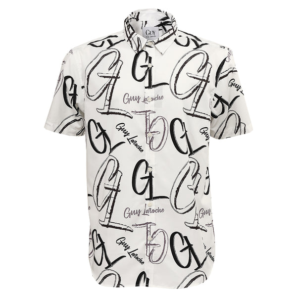 Guy Laroche เสื้อเชิ้ตแขนสั้น รุ่น DAC5202P4 พิมพ์ลายมี 2 สี 