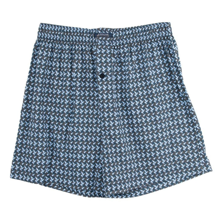 ARROW BOXER SHORTS กางเกงบ๊อกเซอร์ชาย พิมพ์ลาย สีฟ้า MXWX110 