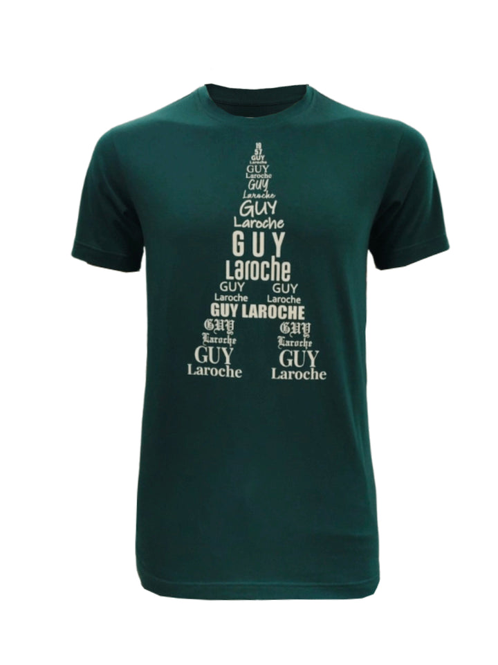 Guy Laroche เสื้อยืดสกรีนลายกราฟฟิคหอไอเฟล เนื้อผ้า Cotton100% 