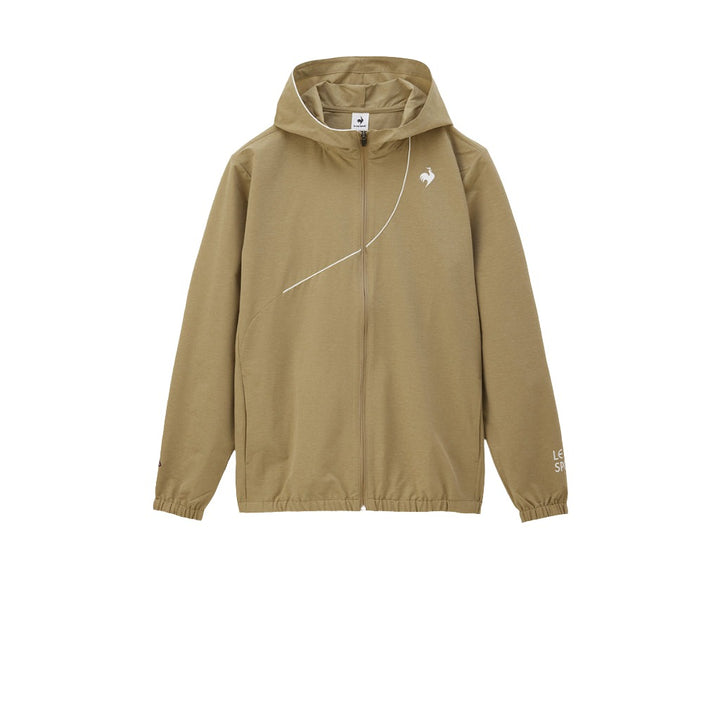 le coq sportif เสื้อแจ็คเก็ตฮู้ดดี้ ผู้ชาย สีเบจ 