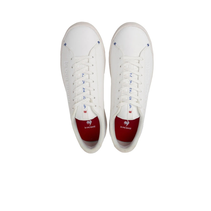 le coq sportif รองเท้าชาย-หญิง รุ่น LCS EMBLEME สีขาว-แดง 
