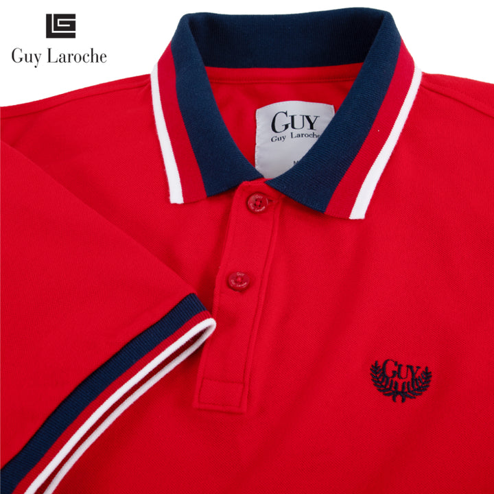 Guy Laroche เสื้อโปโลแขนสั้น  เนื้อผ้านุ่ม สวมใส่สบาย  รีดง่าย 