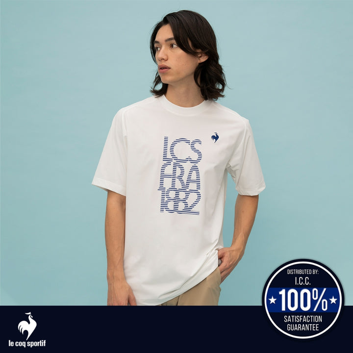le coq sportif เสื้อเทรนนิ่ง ออกกำลังกาย ผู้ชาย สีฟ้า 