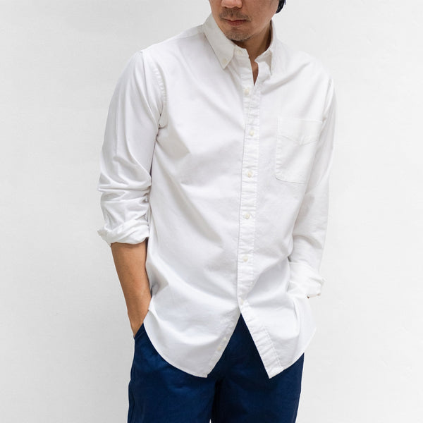 era-won เสื้อเชิ้ต รุ่น Oxford shirts ทรง Comfort fit สี  White 