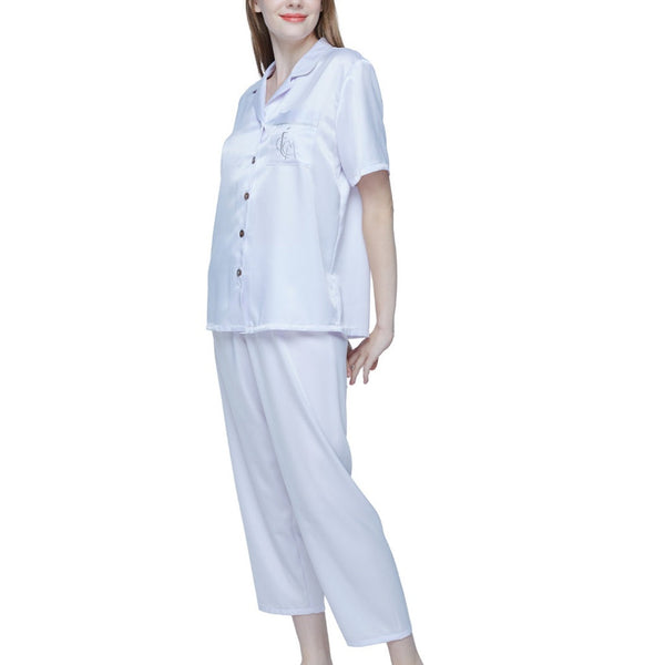 Wacoal Sleepwear ชุดนอน เสื้อแขนสั้น กางเกงขายาว รุ่น WN7E18 Wacoal