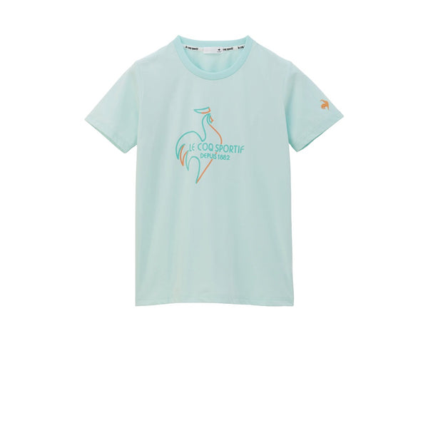 le coq sportif เสื้อเทรนนิ่ง ออกกำลังกาย ผู้หญิง สีเขียว (T-shirt, เสื้อยืด, เสื้อออกกำลังกาย, lecoq, เลอค็อก) 
