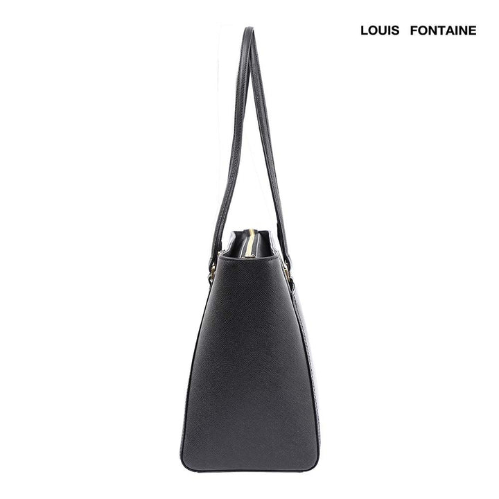 Louis Fontaine กระเป๋าสะพายข้าง รุ่น Marlene - สีดำ ( LFH0204_BL ) 