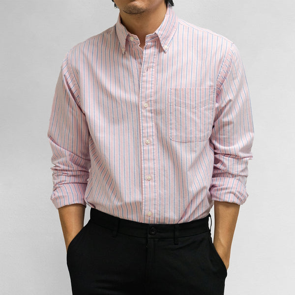 era-won เสื้อเชิ้ต รุ่น Oxford shirts ทรง Comfort fit สี Candy Pink 