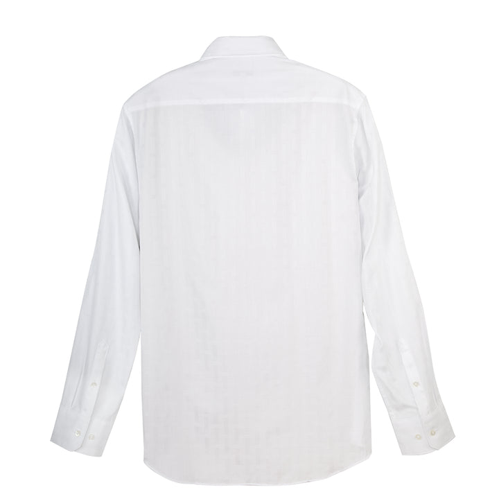 Guy Laroche เสื้อเชิ้ตแขนยาวใส่ทำงาน ทรง Slim fit เนื้อผ้าฝ้าย100% สีขาว 