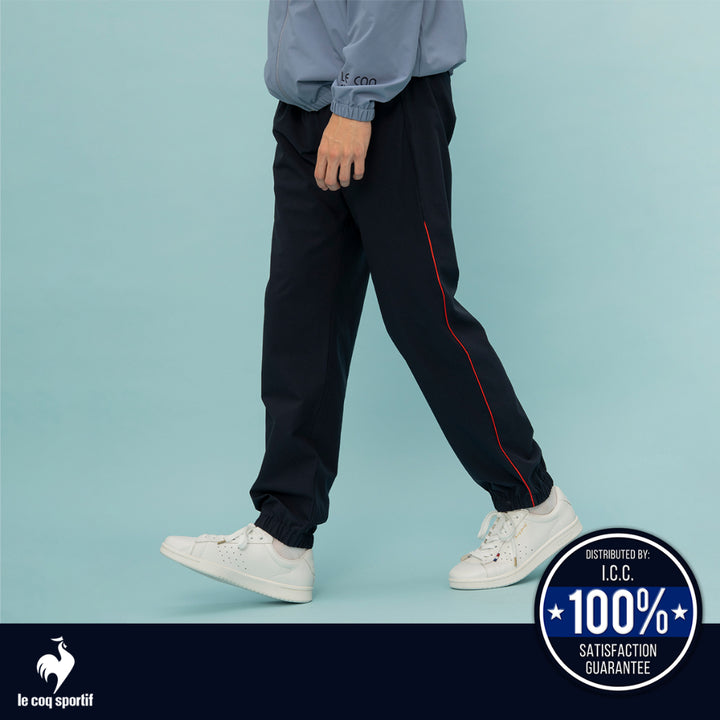 le coq sportif กางเกงวอร์มขายาว ออกกำลังกาย ผู้ชาย รุ่น SOLOTEX PREMIUM สีกรม 