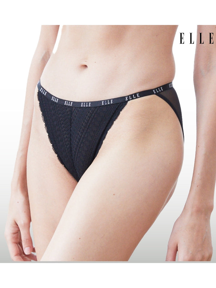 ELLE Lingerie กางเกงในรูปแบบ Sexy Lowrise ดีไซน์ด้วยผ้าลูกไม้ในสไตล์ฝรั่งเศส (LU1936) ICCSHOPPING