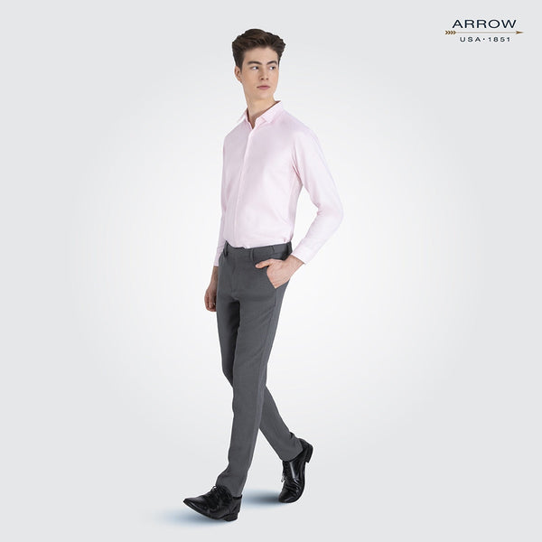 ARROW เสื้อเชิ้ต Non Iron แขนยาว ทรง Slim สีชมพูอ่อน MACS808 LP ICCSHOPPING