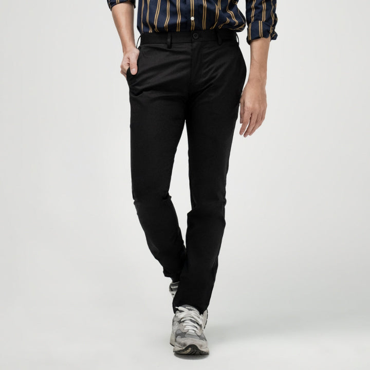 era-won กางเกงสแลคขายาว Workday Lightweight ทรง Super Skinny สี Black ICCSHOPPING