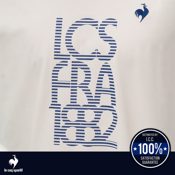 le coq sportif เสื้อเทรนนิ่ง ออกกำลังกาย ผู้ชาย สีขาว 