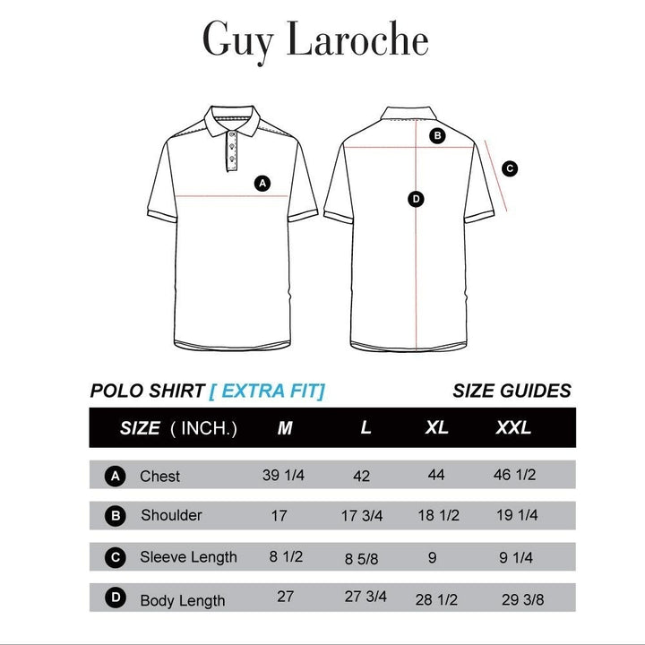 Guy Laroche เสื้อโปโล DKP6201P4 เนื้อผ้านุ่ม สวมใส่สบาย  รีดง่าย 