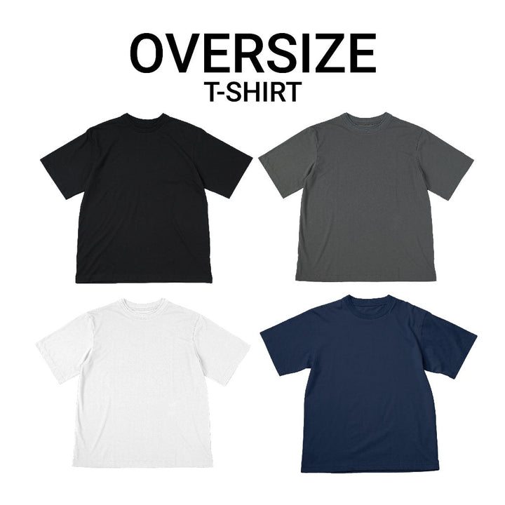 era-won เสื้อยืด โอเวอร์ไซส์ Oversize T-Shirt แพครวม 4 ตัว 4 สี (ขาว ดำ กรม เทา) ICCSHOPPING