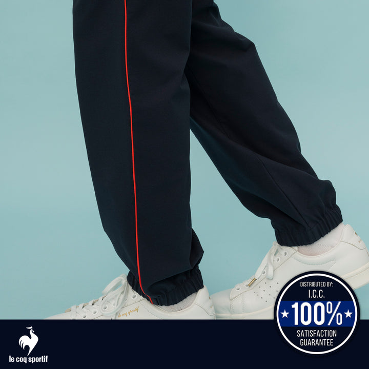 le coq sportif กางเกงวอร์มขายาว ออกกำลังกาย ผู้ชาย รุ่น SOLOTEX PREMIUM สีกรม 