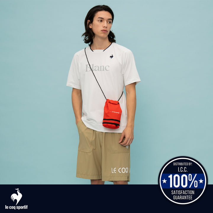 le coq sportif เสื้อฟุตบอล ผู้ชาย สีน้ำเงิน (T-shirt, เสื้อยืด, เสื้อออกกำลังกาย, football, lecoq) 